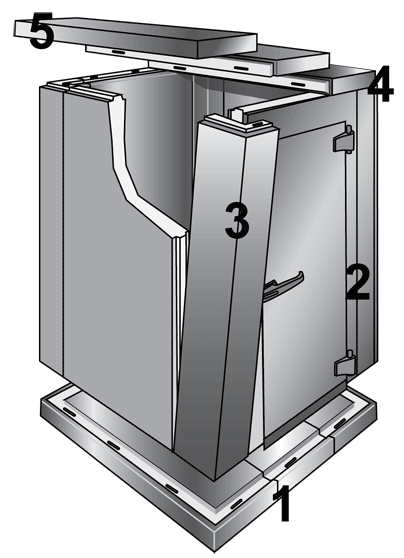 Bally Walk-In Assembly Diagram
